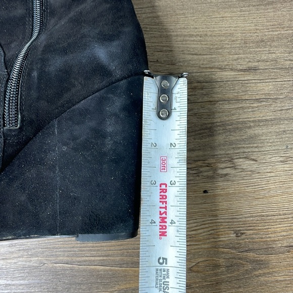 Nine West Women’s Black Suede Harvee Wedge Knee High Tall Boot, size 8 - Picture 4 of 12